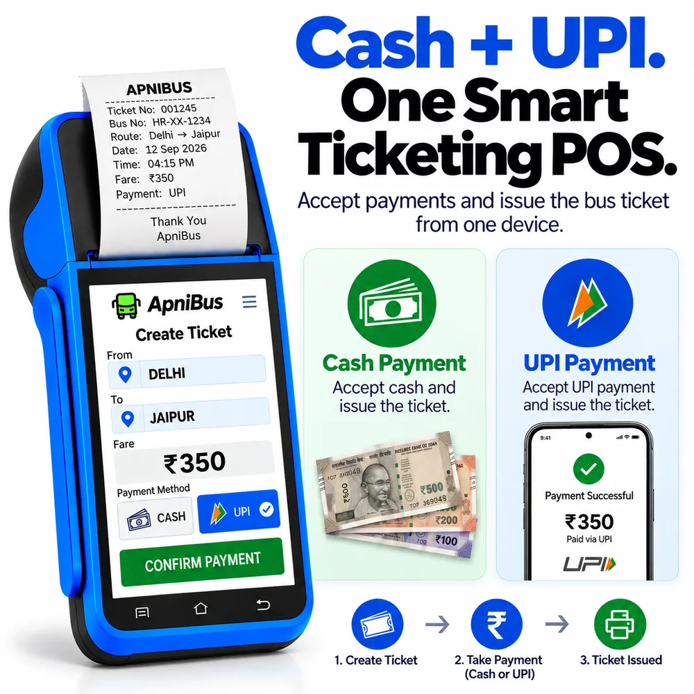 Cash and UPI on one device